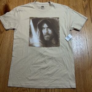 NWT Star Wars Shirt‎ Adult Small Obi-Wan Kenobi Light Saber Disney Parks FLAW